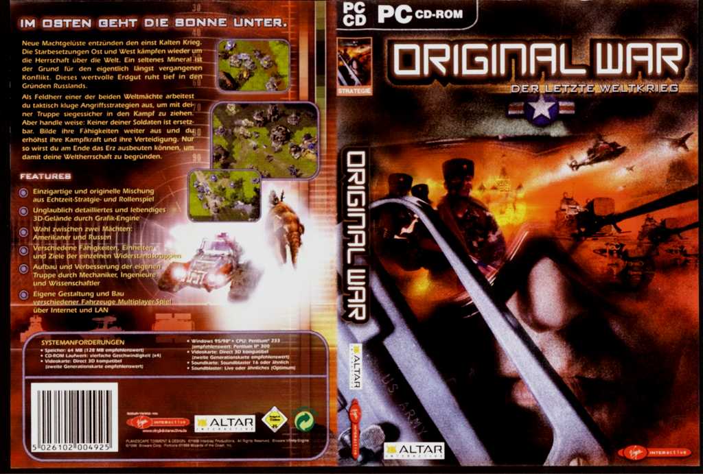 Original War Cover complete DE
