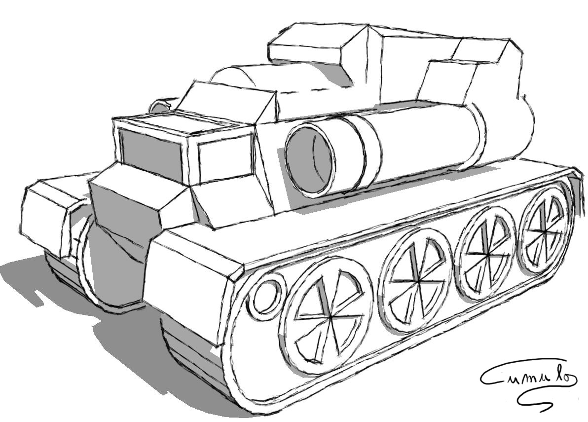 Ru tank sketch by Cumulo