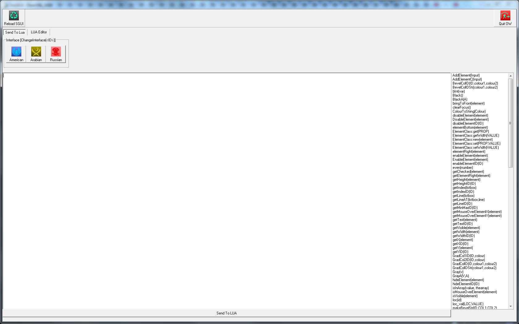 SGUI Prototype