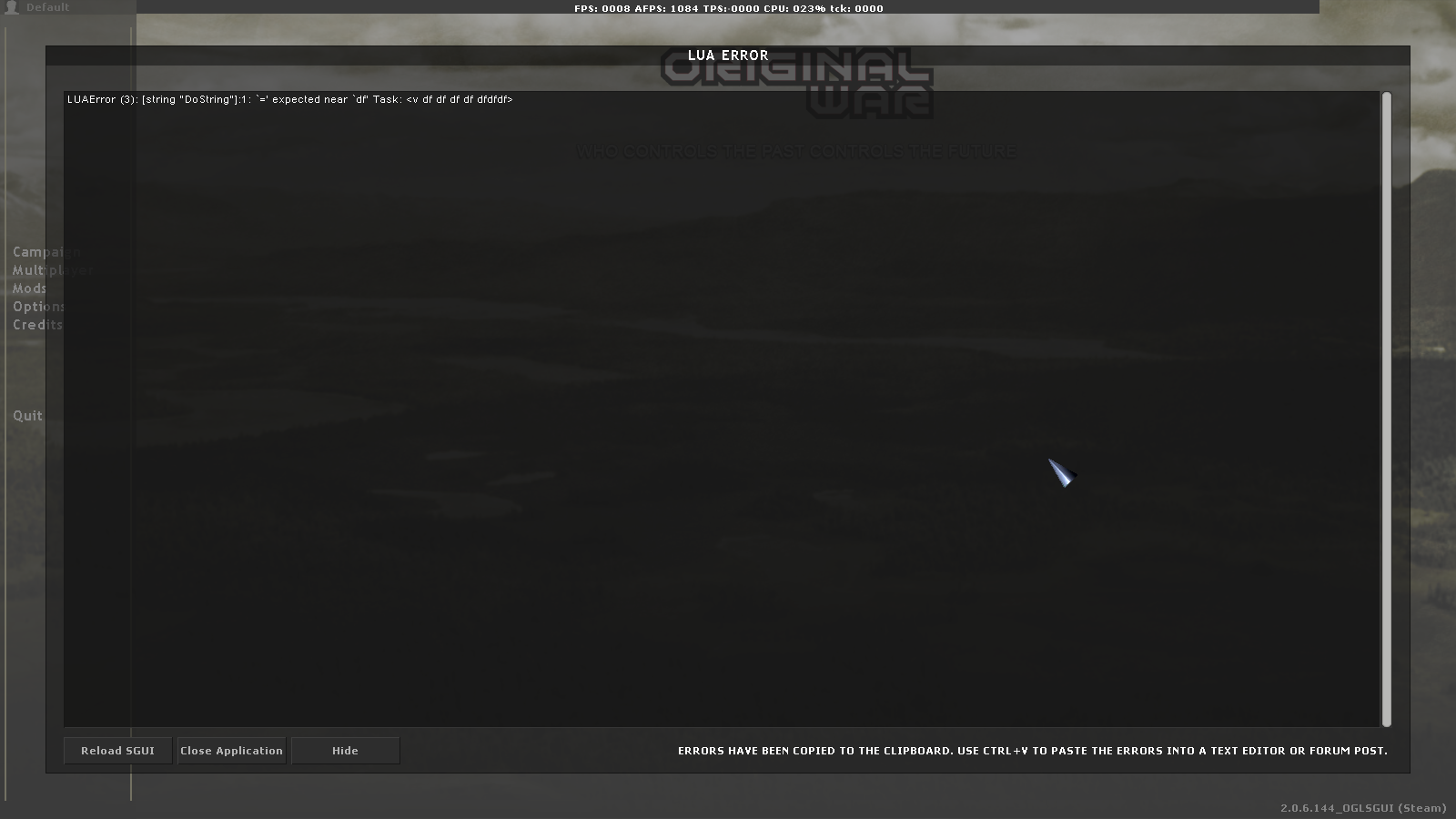 SGUI Prototype